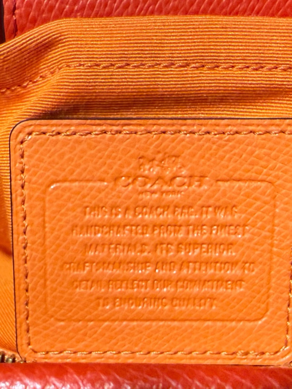 Coach Margot Leather Satchel Red/Orange/Pink F37248 - Picture 9 of 11